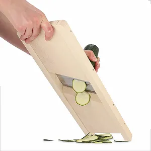 Ручний слайсер KADAX Дерев'яний для капусти, овочів з гострими лезами з нержавіючої сталі synthetic.ua - Фото 1