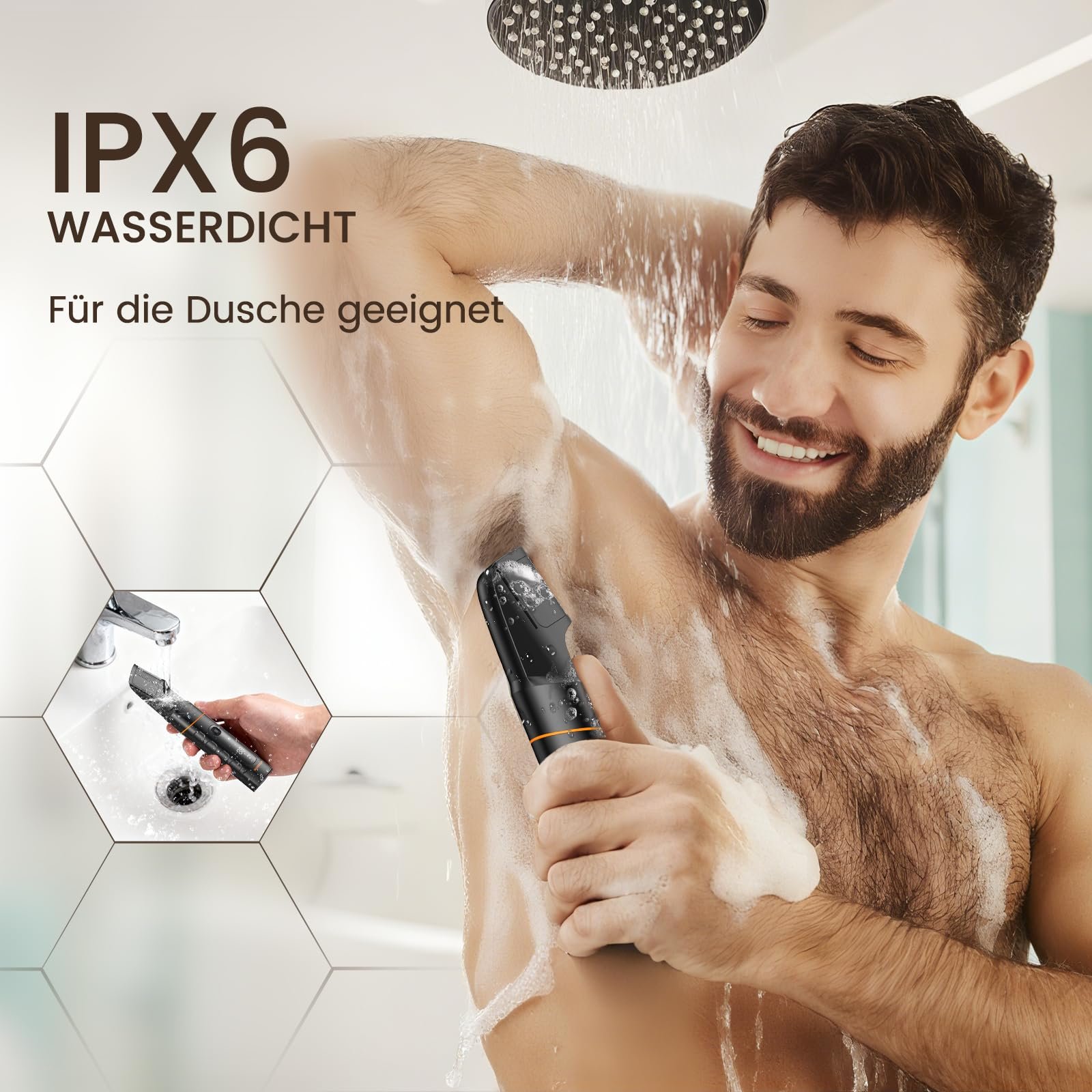 Електробритва MAXGROOM 5-в-1 для тіла та інтимних зон IPX6 120 хв акумулятор, фото №4