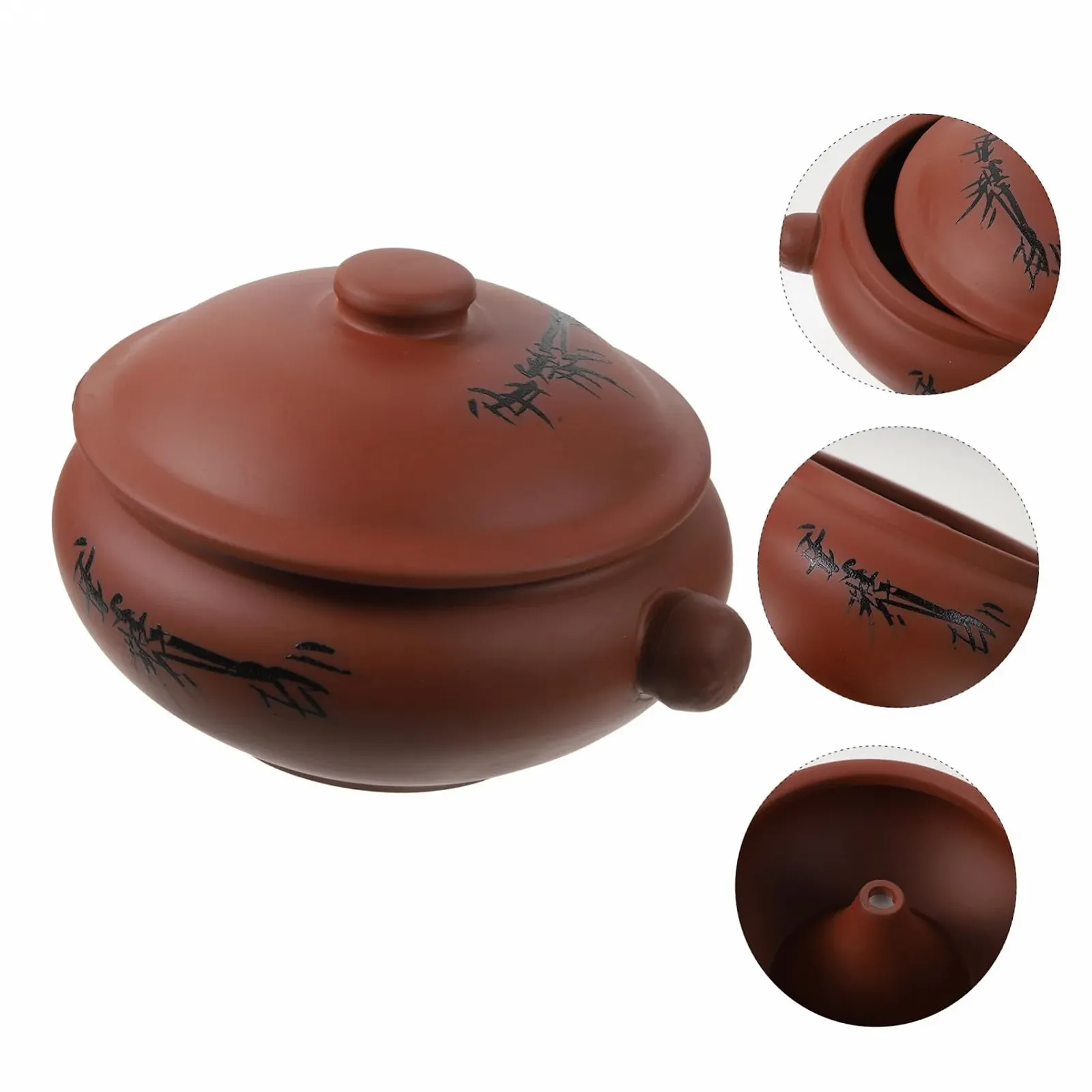 Керамічна каструля Sosoport для приготування на парі супів та каш легка в очищенні, фото №9