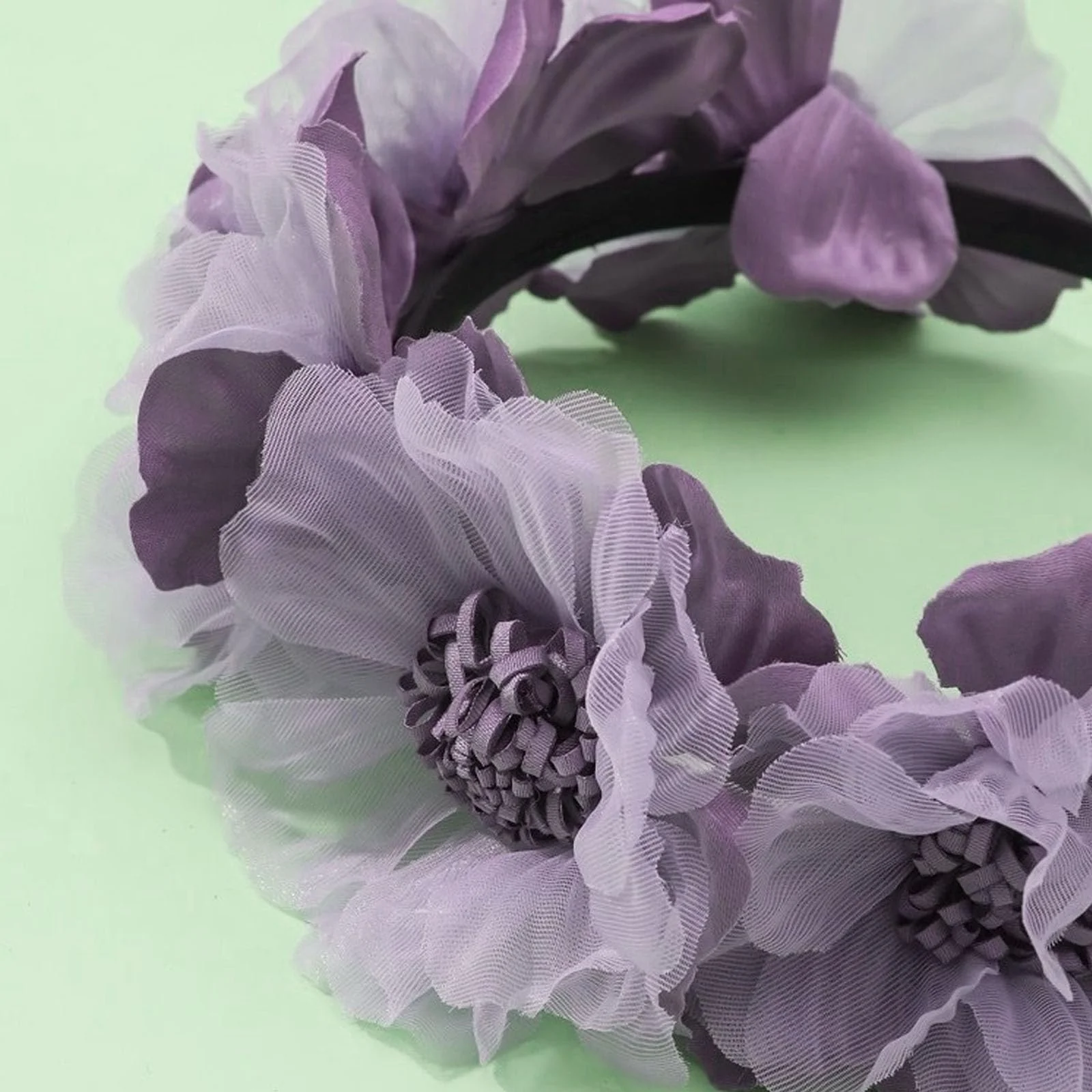 Обруч Цветок для волос Фиолетовый, фото №5