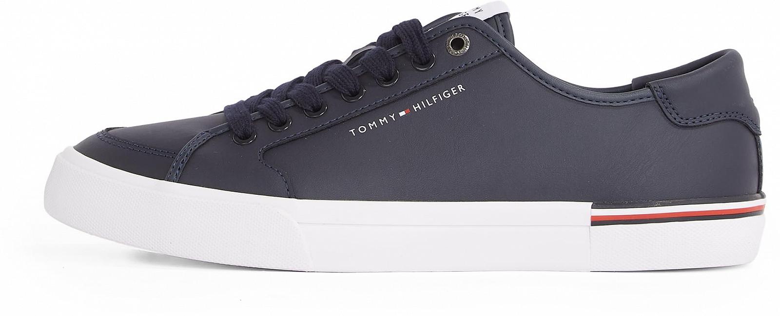Низкие кеды Tommy Hilfiger Core Corporate Vulcanized Leather, фото №1