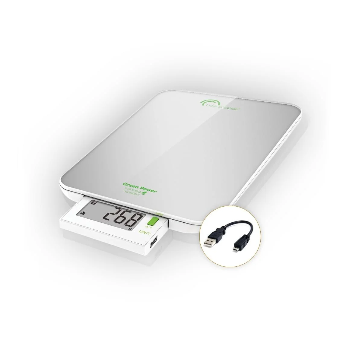 Кухонні ваги LITTLE BALANCE 8183 Slide 6 USB 6 kg Silver, фото №1 Кухонні ваги LITTLE BALANCE 8183 Slide 6 USB 6 kg Silver, фото №1