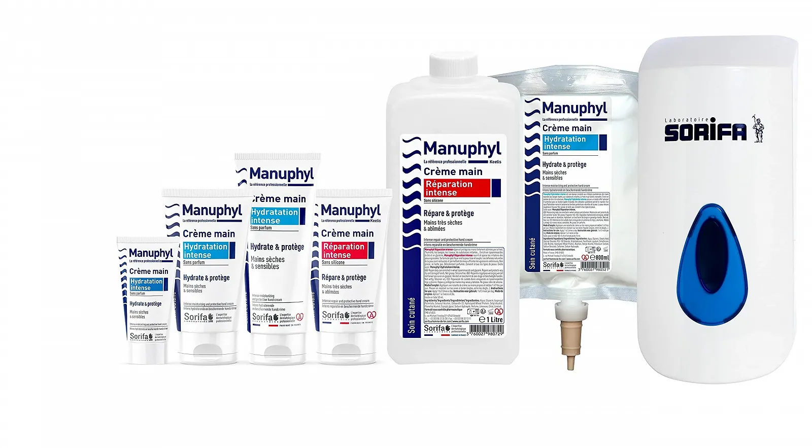 Крем Manuphyl Интенсивное восстановление для очень сухой и поврежденной кожи рук - с низким содержанием жира, с легким ароматом, обогащенный глицерином и протеинами пшеницы - бутылка 1 литр, фото №6 Крем Manuphyl Интенсивное восстановление для очень сухой и поврежденной кожи рук - с низким содержанием жира, с легким ароматом, обогащенный глицерином и протеинами пшеницы - бутылка 1 литр, фото №6