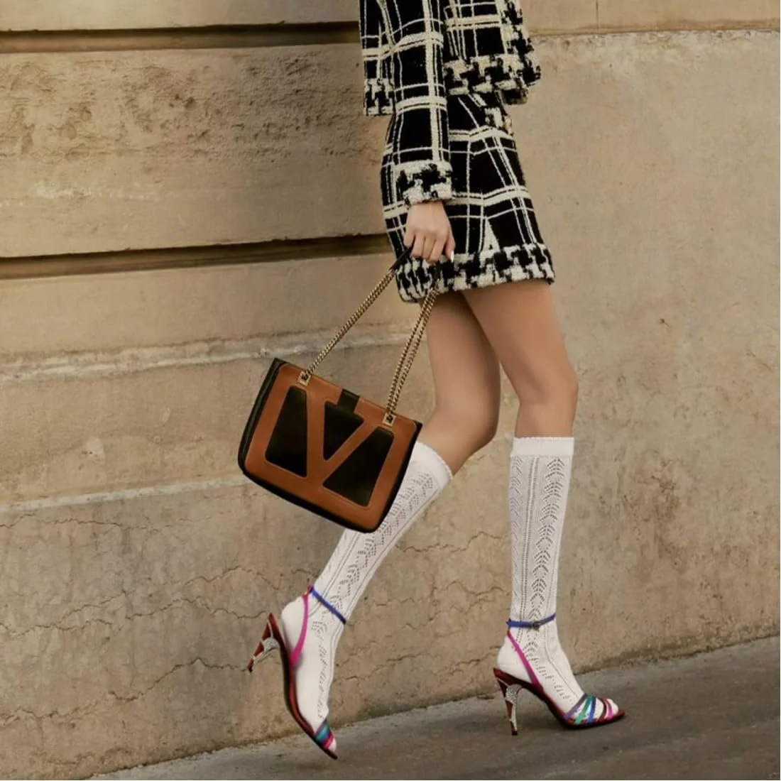 Носки YUZNA Dirndl, женские, гольфы, белые, длинные, традиционные, вязаные крючком, аксессуары для Октоберфеста, для костюма и кожаных штанов, фото №5