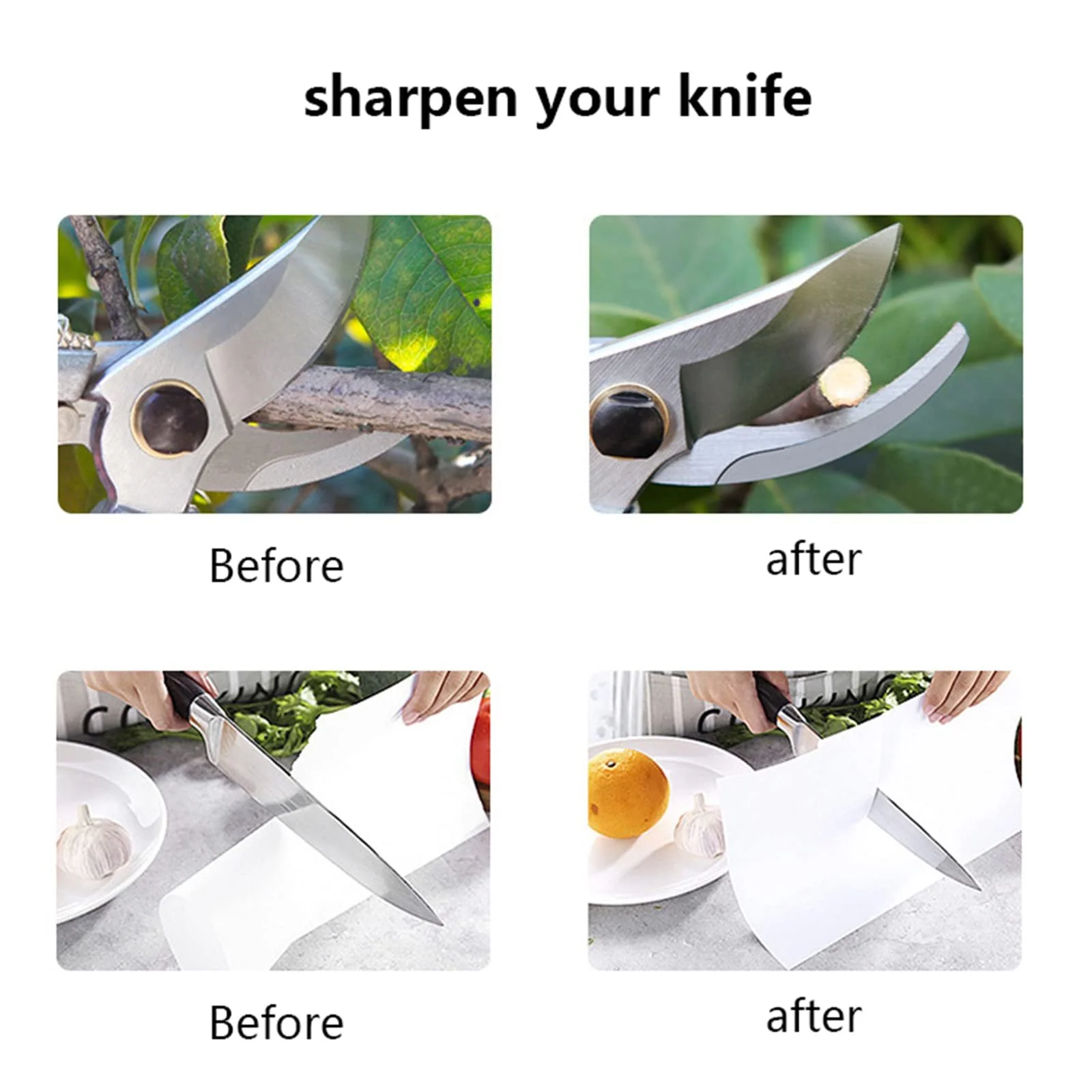 Портативна точилка для ножів та серейторних лез ручна Green, фото №5