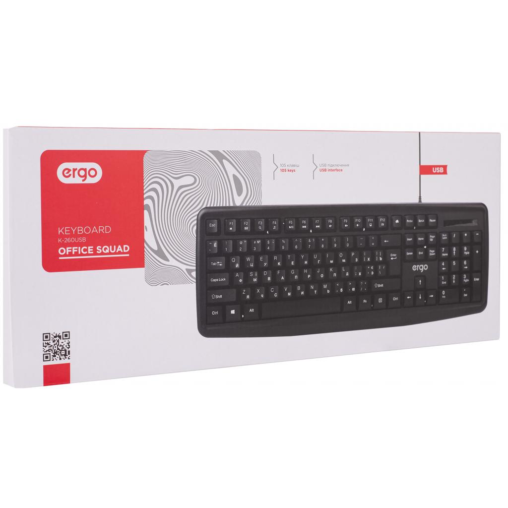 Клавиатура Ergo K-260 USB Black K-260USB, фото №7