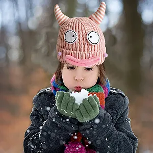 Вязана шапка Fulenyi у формі коров'ячого рогу для дорослих та дітей synthetic.ua - Фото 1