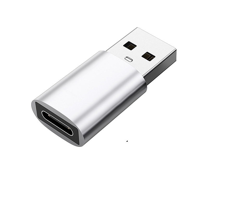 Адаптер Переходник Type-C мама на USB GT Gray 45830595, фото №1
