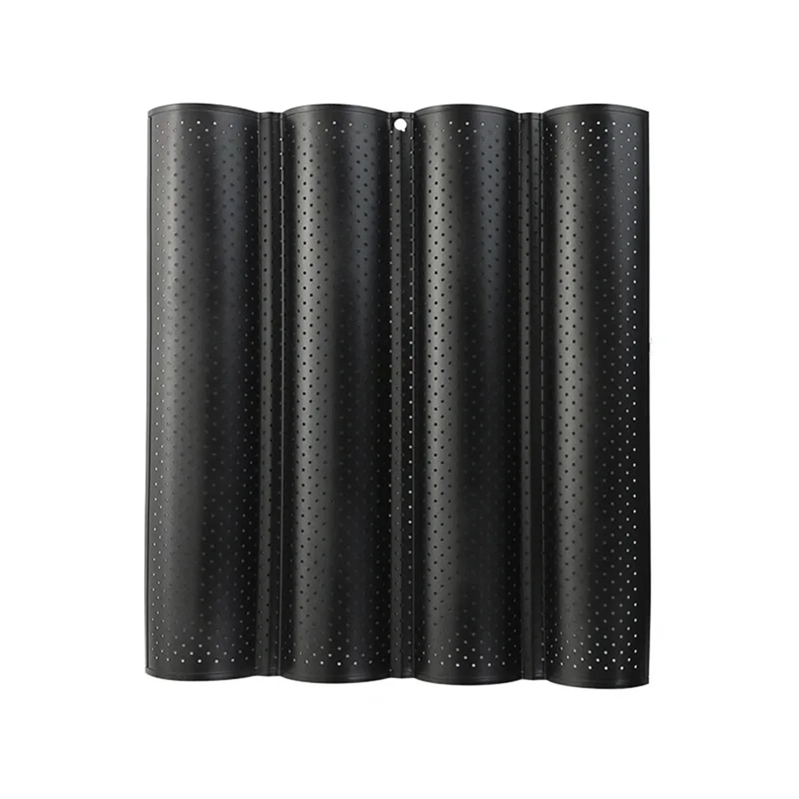 Форма для випікання хліба 4 секції хвиляста чорна, фото №1