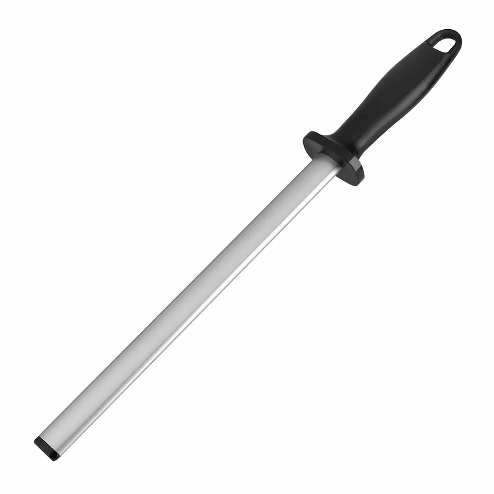 Мусат для ножів 10 дюймів Professional Knife Sharpening Steel Rod алмазний з отвором для підвішування, фото №1