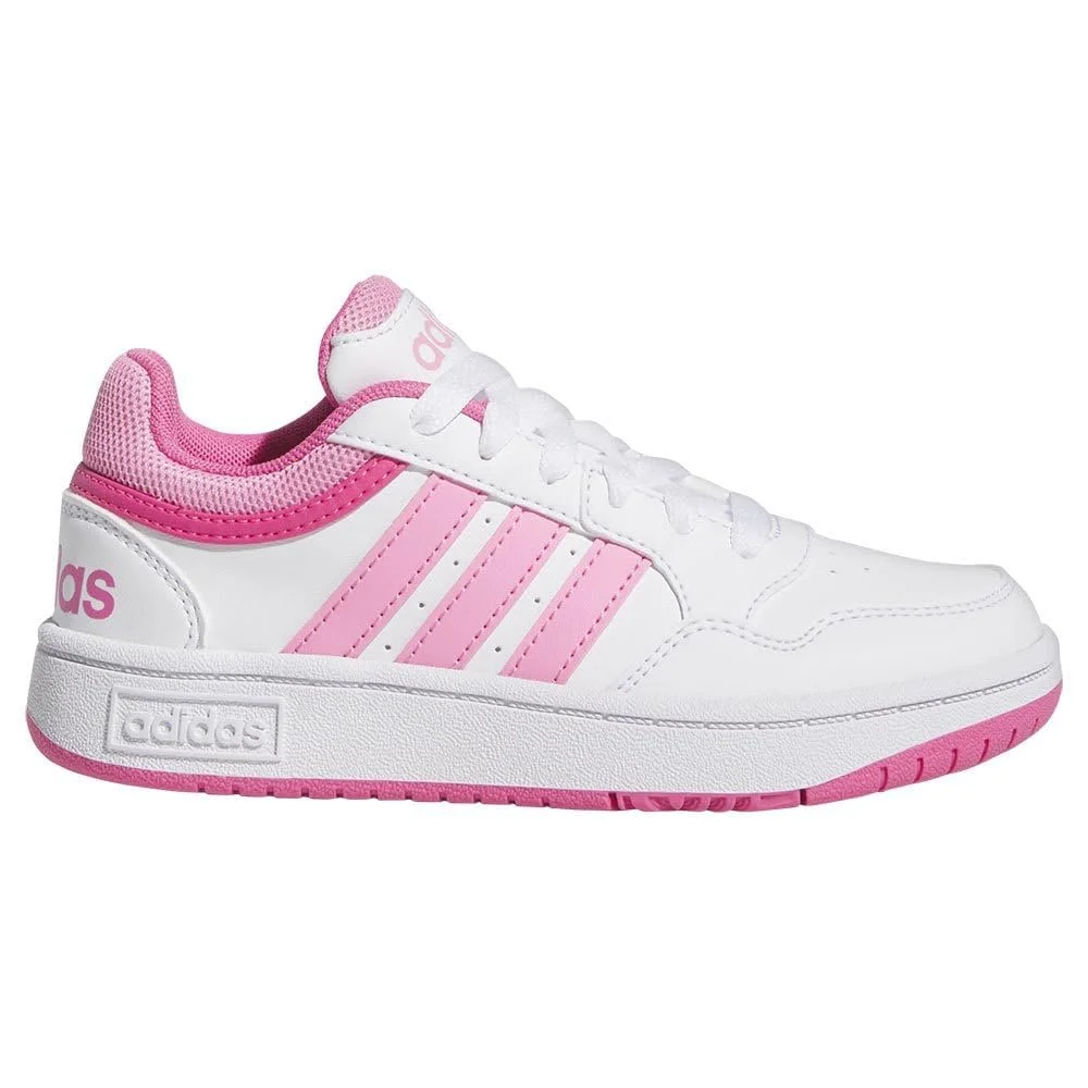 Кросівки дитячі adidas Hoops 3.0 FTWR White-Bliss Pink-Pulse Magenta, фото №2