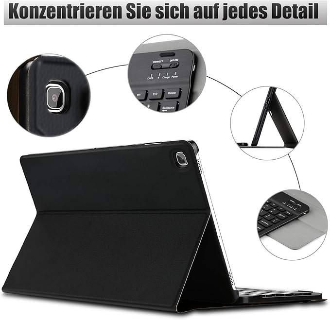 Клавіатура-чохол GUVAGI для планшета Galaxy A7 10.5" Black , фото №2