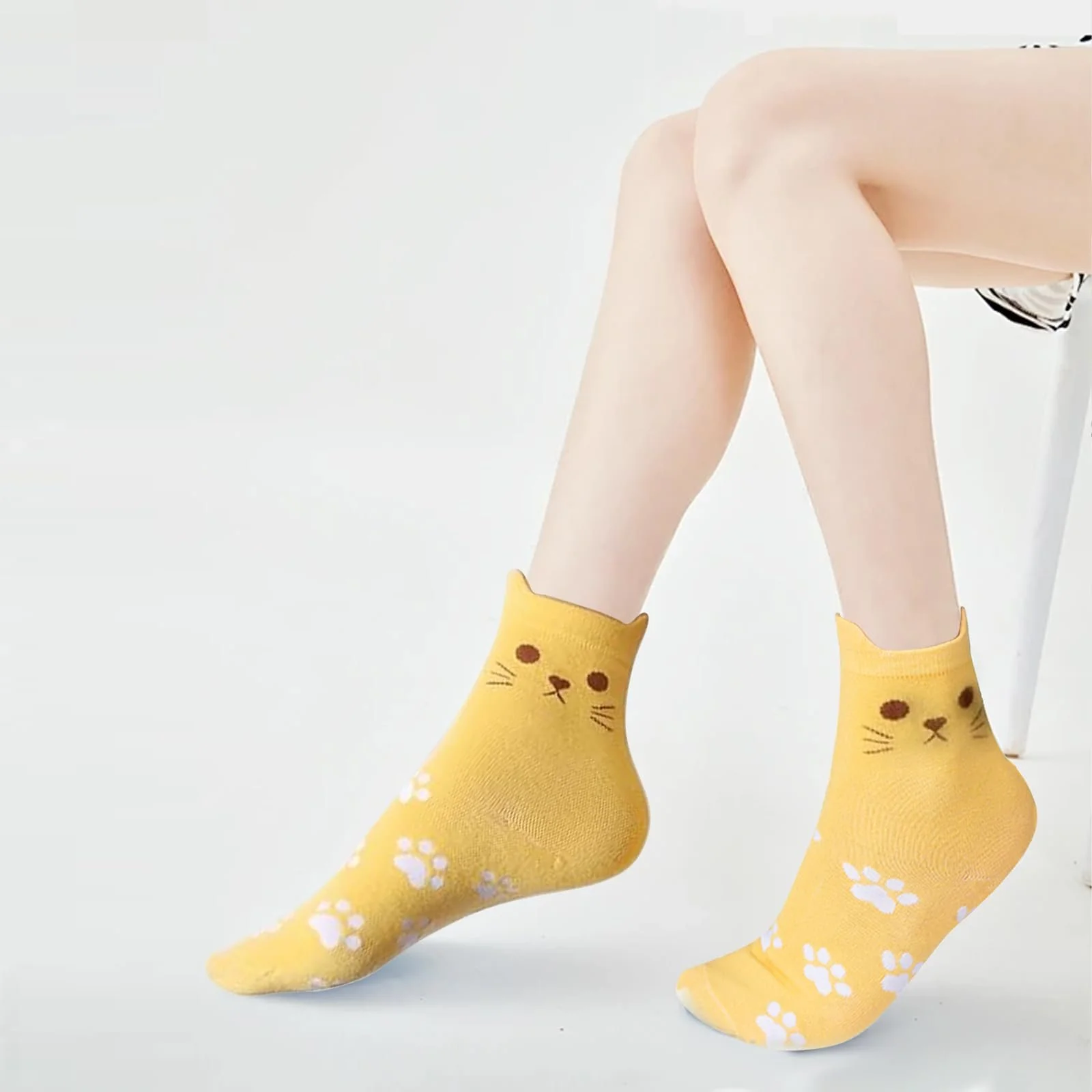 Шкарпетки з котами для жінок 38-43 Бавовна, фото №6