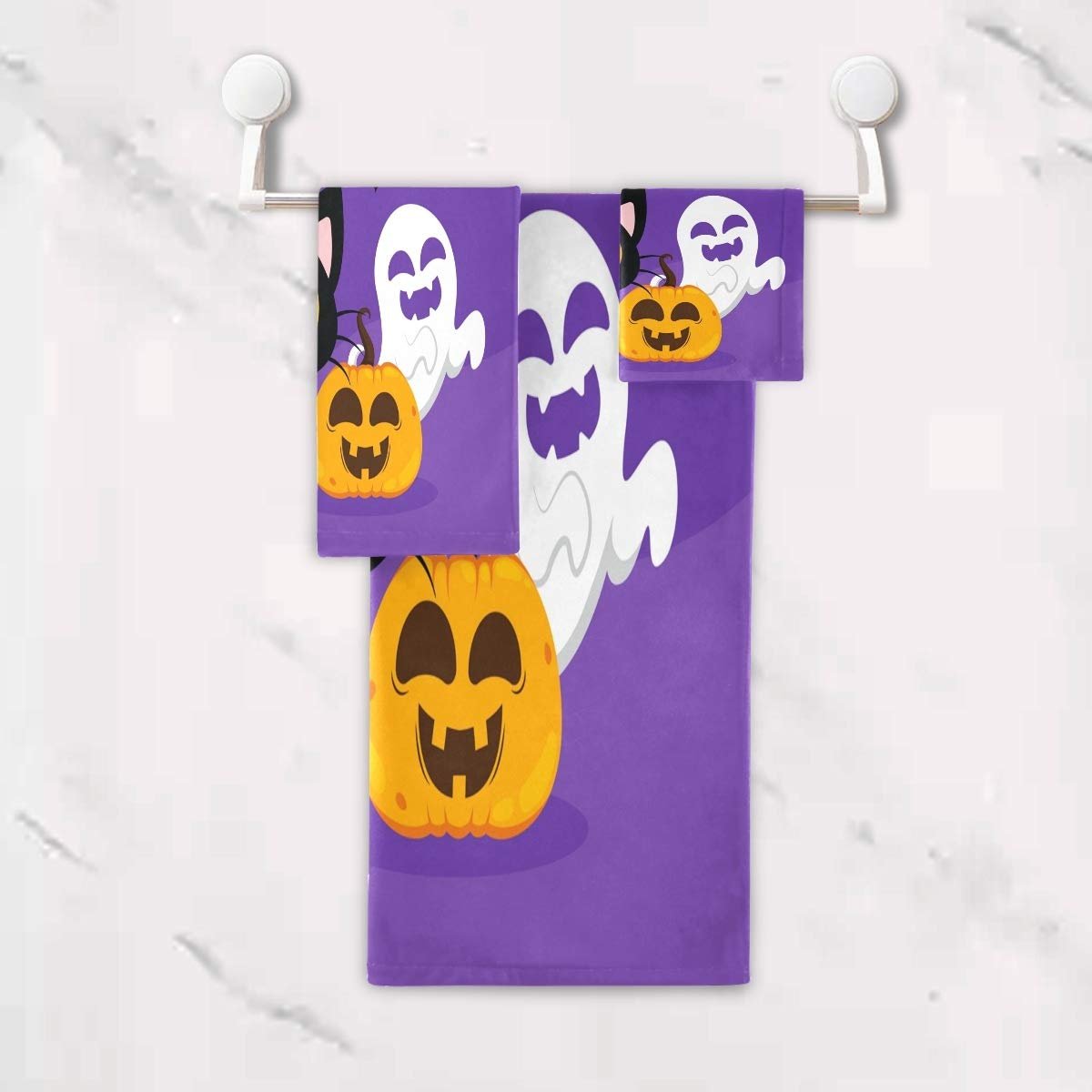 Набір рушників BEUSS Halloween Cat Skull 100% бавовна 3 шт. високовбираючий, фото №5