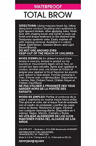 Закрепитель бровей Cover Your Gray Total Brow Чёрный 10г synthetic.ua - Фото 1