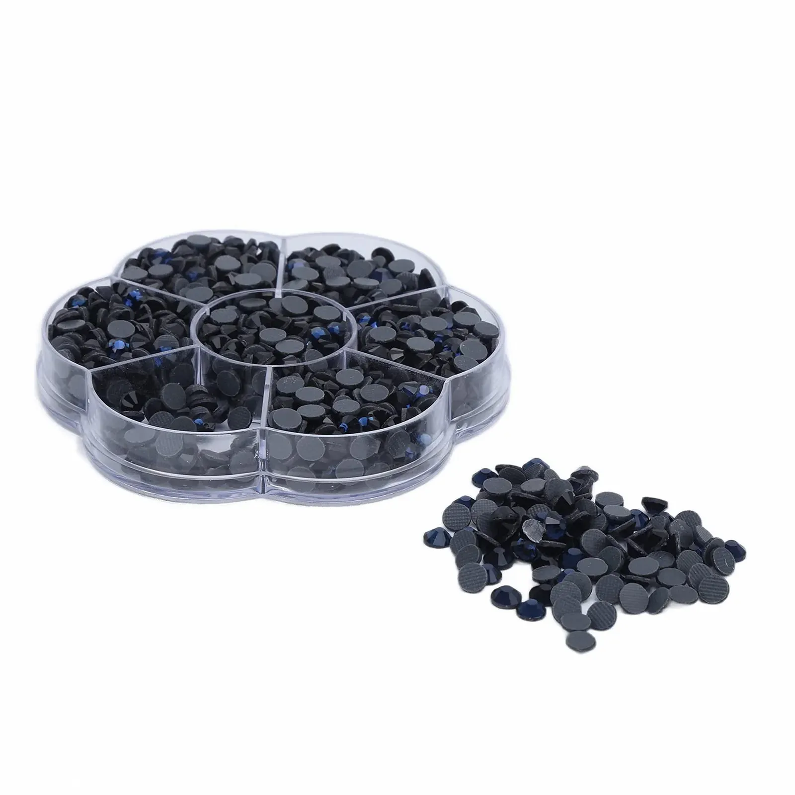 Стрази для нігтів Emoshayoga Klar Glas JM201 Molan, прозорі, 200 шт, фото №7