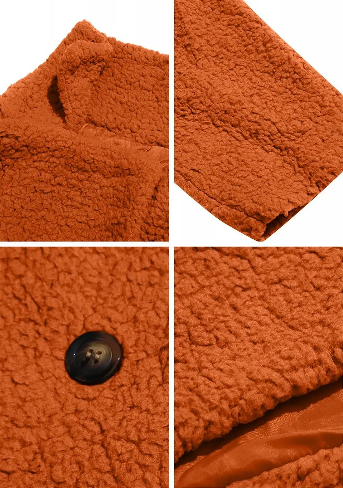 Кардиган Yming Женский Teddy Fleece с лацканами, плюшевая куртка из искусственного меха, фото №3 Кардиган Yming Женский Teddy Fleece с лацканами, плюшевая куртка из искусственного меха, фото №3