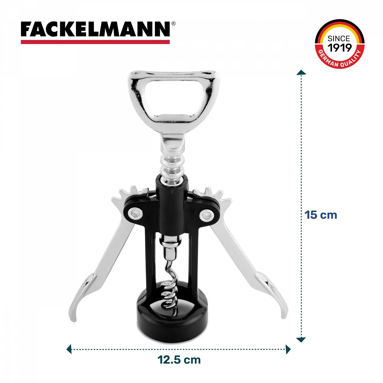Важільний штопор Fackelmann, металевий, фото №2 Важільний штопор Fackelmann, металевий, фото №2