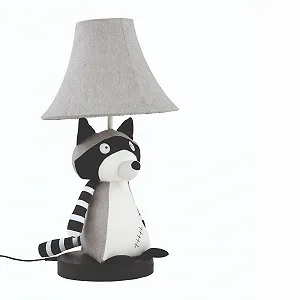 Настільна лампа Happy Lamps Ben 47 см Єнот з LED Ручна робота - Фото 1