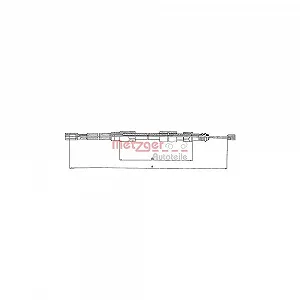 Трос стоянкового гальма METZGER 10.720 для VW задній лівий - Фото 1