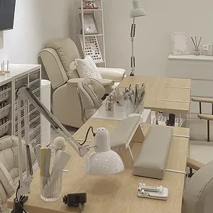 Підставка для рук Дерев'яна опора Подушка для манікюру зі штучної шкіри synthetic.ua - Фото 1