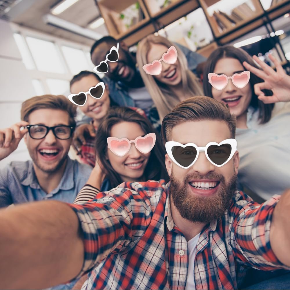 Солнцезащитные Очки Сердце Wzhtuzi Ретро 7 пар, фото №3