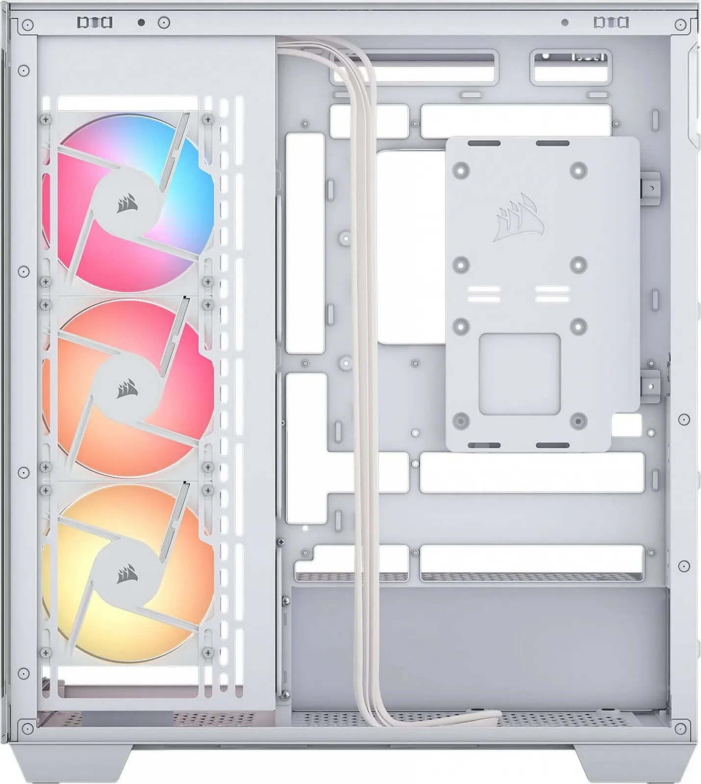 Корпус для ПК Corsair 3500X iCUE LINK RGB без БП / Белый, фото №3