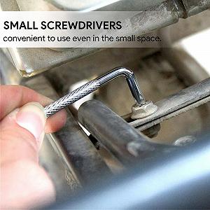 Набір викруток Phillips з хрестоподібним шліцем 90 градусів Z Тип Подвійна головка кутова магнітна synthetic.ua - Фото 1