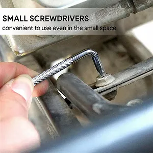 Набір викруток Phillips з хрестоподібним шліцем 90 градусів Z Тип Подвійна головка кутова магнітна synthetic.ua - Фото 1