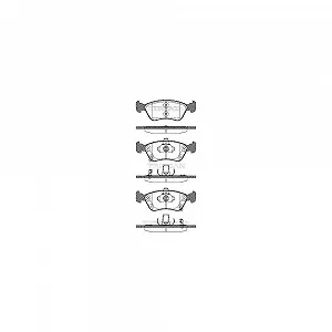 Комплект гальмівних колодок, дискове гальмо TRISCAN 8110 13018 для TOYOTA передня вісь - Фото 1