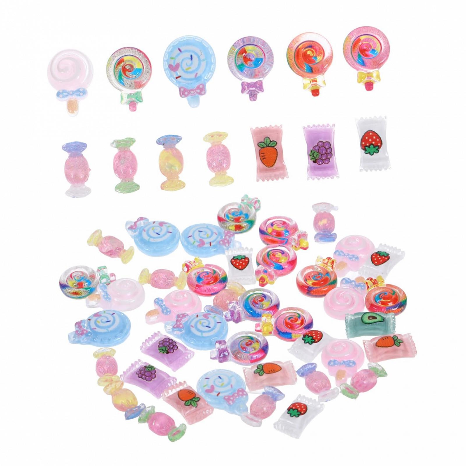 Подвески для ногтей Mikinona 40 шт, конфеты, прочные, легкие украшения для ногтей, аксессуары для ногтей для женщин и маникюра, фото №1