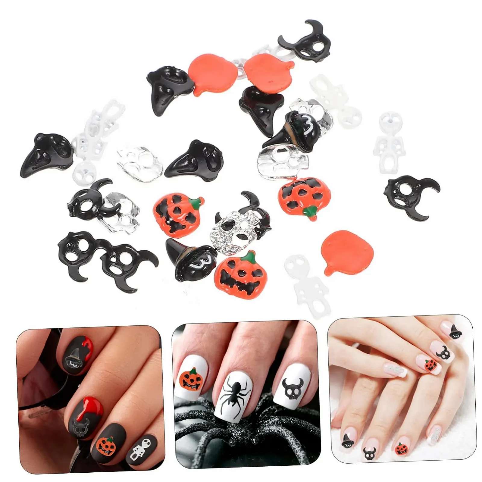 FRCOLOR 60 шт. Аксесуари для нігтів на Хелловін, фото №3