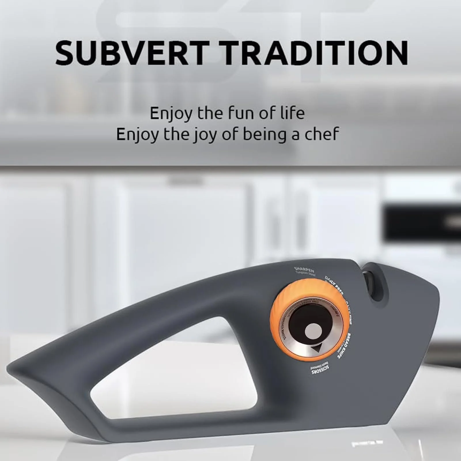 Точилка для ножів 5-в-1 Ручна з регулюванням кута заточування з вольфрамової сталі, фото №4