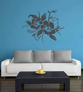 Наклейка на стіну Hibiscus flower design A690 40 x 33 см synthetic.ua - Фото 1