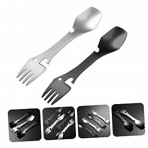 Ложки Abaodam Спорки для походів з нержавіючої сталі набор 6 шт. synthetic.ua - Фото 1