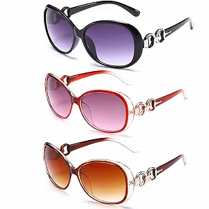 Купить Солнцезащитные очки Женские FeiOne Retro Oversized Поляризованный Коричневый + Черный + Красный (3 шт.) - Фото 1 Солнцезащитные очки Женские FeiOne Retro Oversized Поляризованный Коричневый + Черный + Красный (3 шт.) - Фото 1