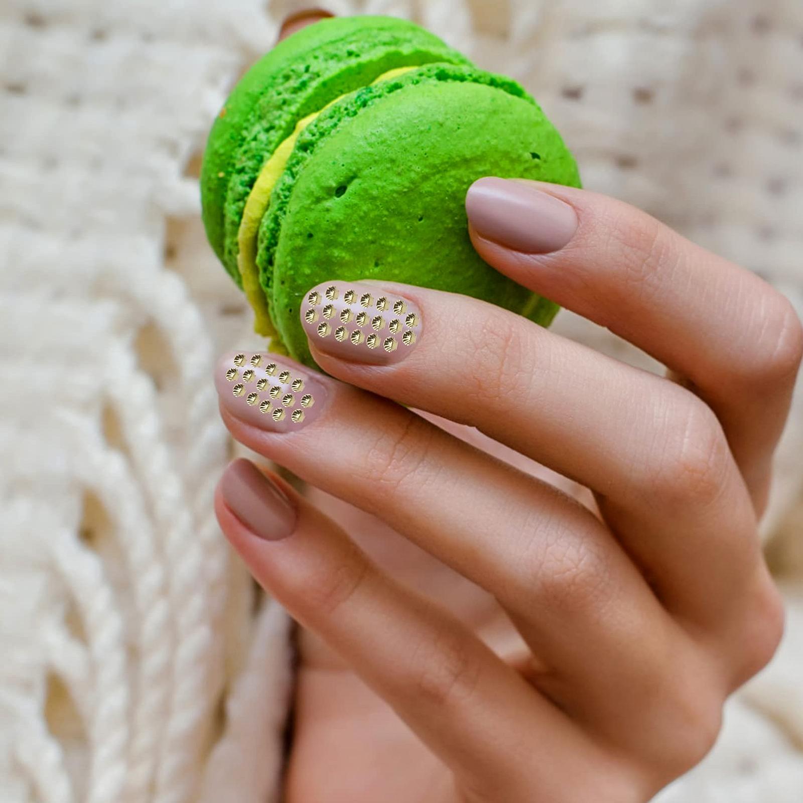 Заклепки для нігтів Lurrose 3D, набір мушель, сплав, самоцвіти, наклейки, фото №9