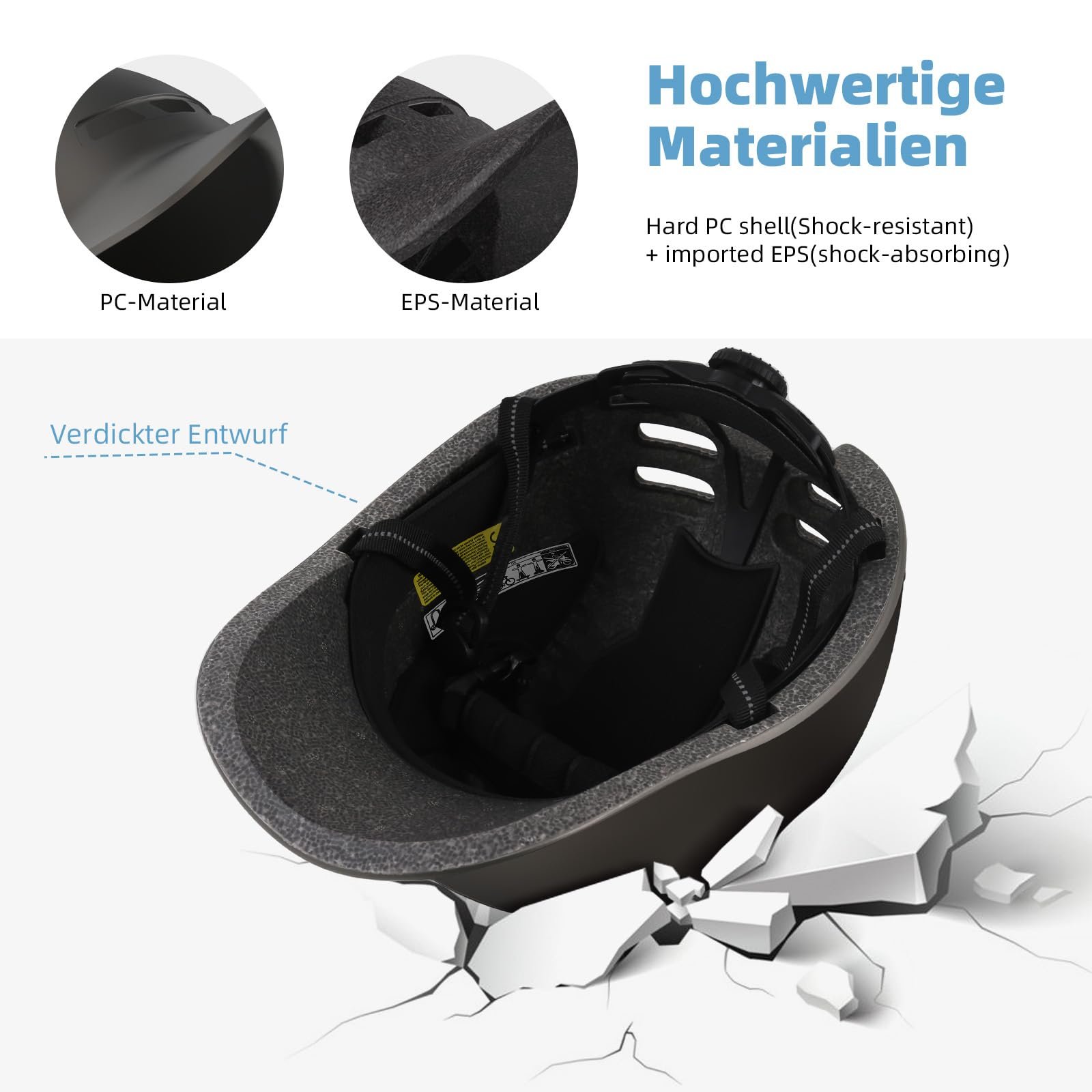 Шлем Велосипедный KINGLEAD Urban Commuter, 57-61 см, фото №4