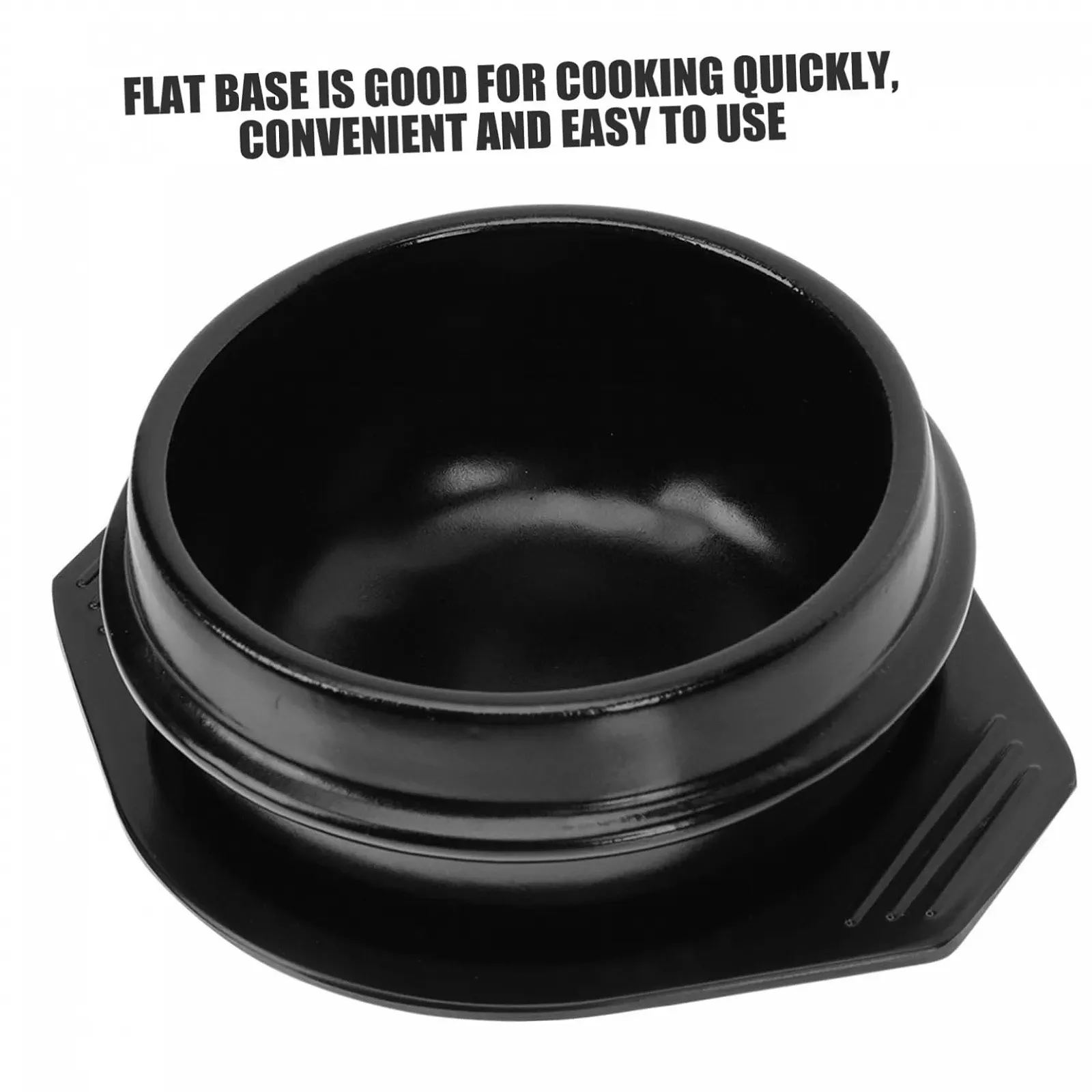 Горщик для тушкування керамічний термостійкий з підставкою, фото №3