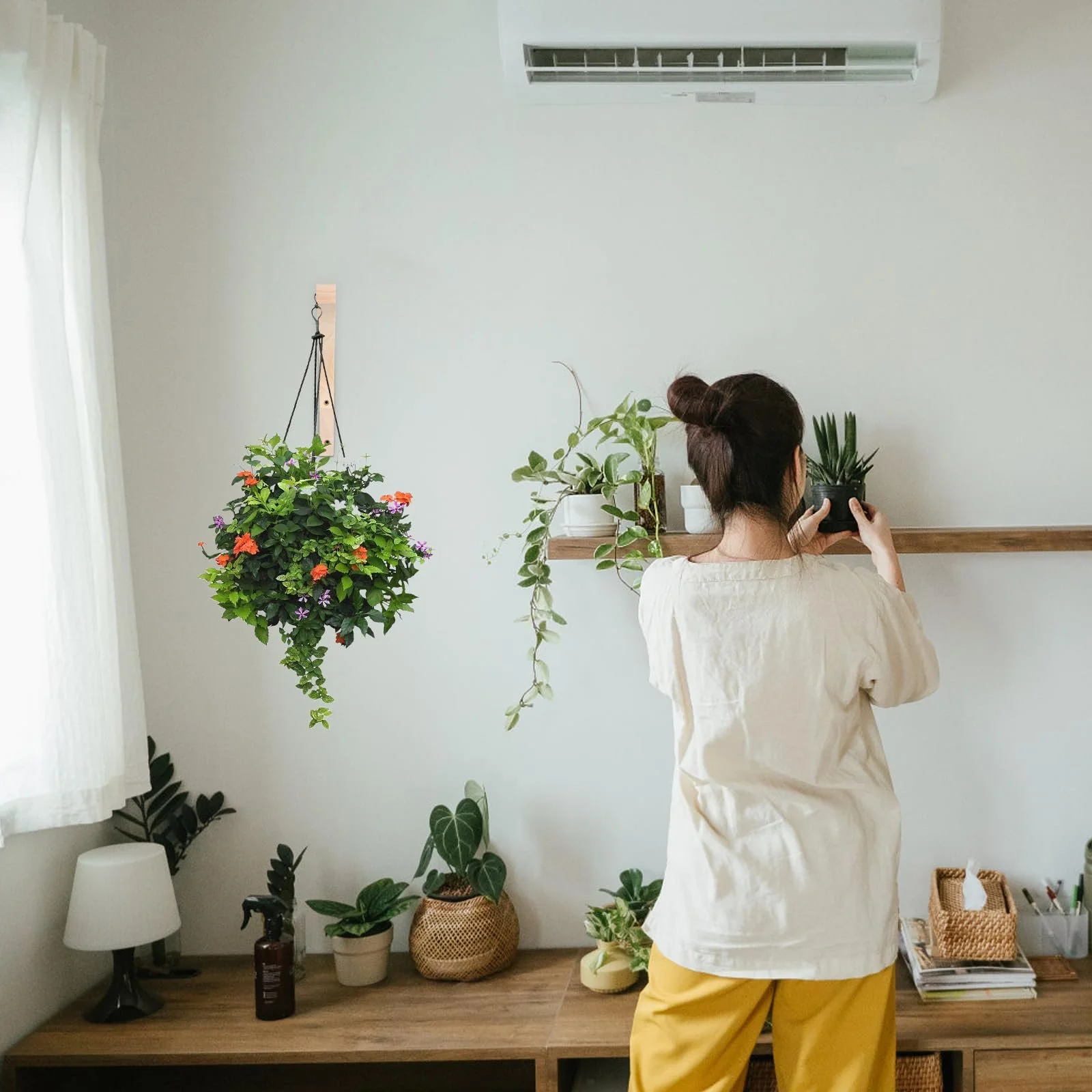 Тримачі для рослин настінні дерев'яні Набір 2 шт., фото №7 Тримачі для рослин настінні дерев'яні Набір 2 шт., фото №7