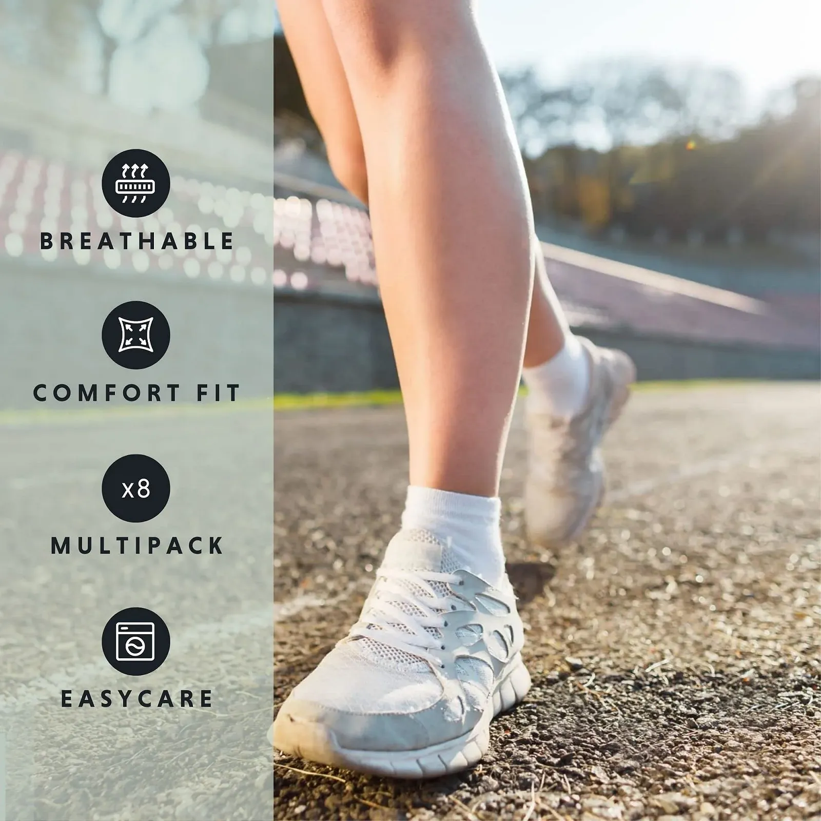 Носки-подследники FM London 8 пар, унисекс, с амортизацией, фото №5