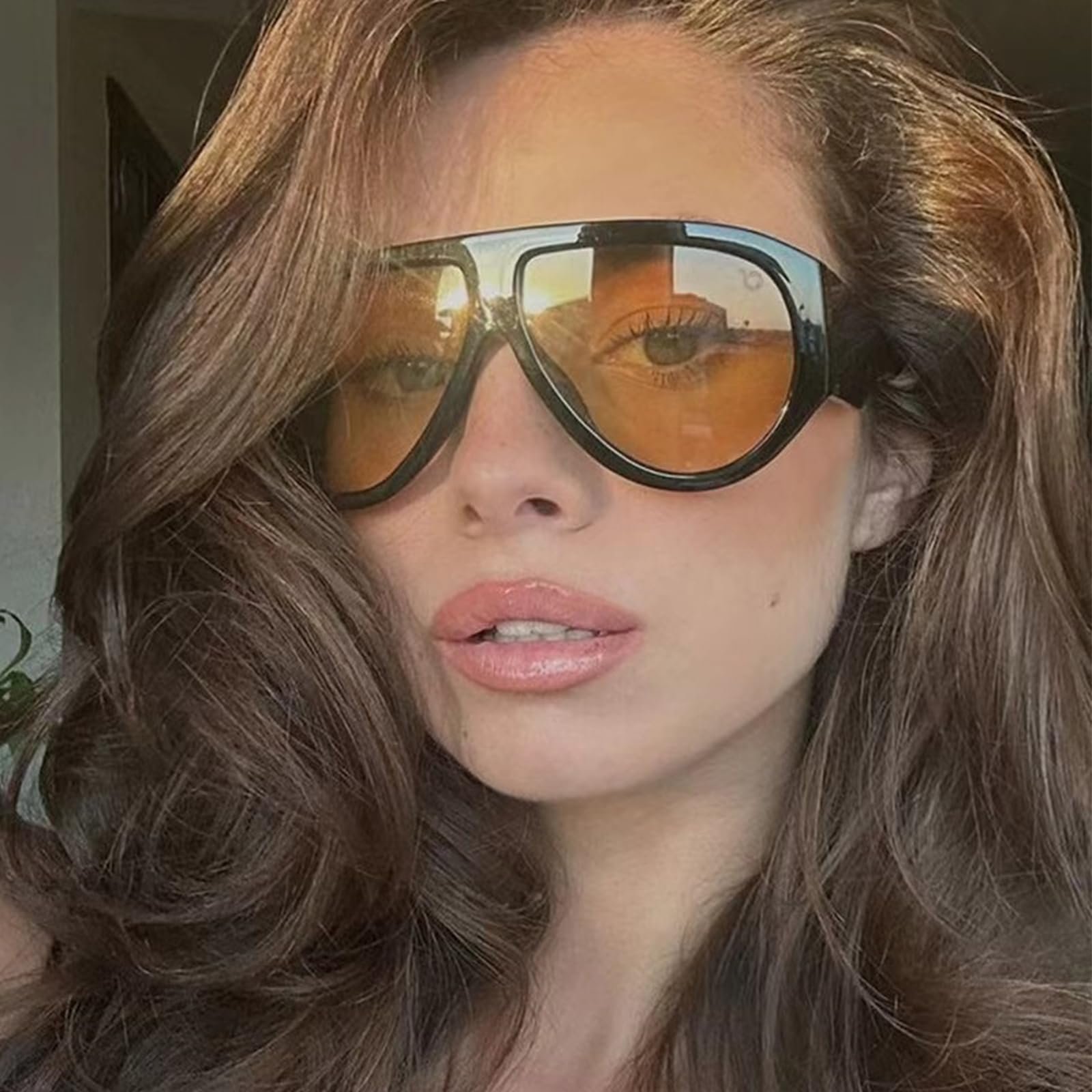 Сонцезахисні окуляри Авіатор YAMEIZE для чоловіків та жінок, великі, вінтажні, квадратні, з великою товстою оправою, захист UV400, фото №3 Сонцезахисні окуляри Авіатор YAMEIZE для чоловіків та жінок, великі, вінтажні, квадратні, з великою товстою оправою, захист UV400, фото №3