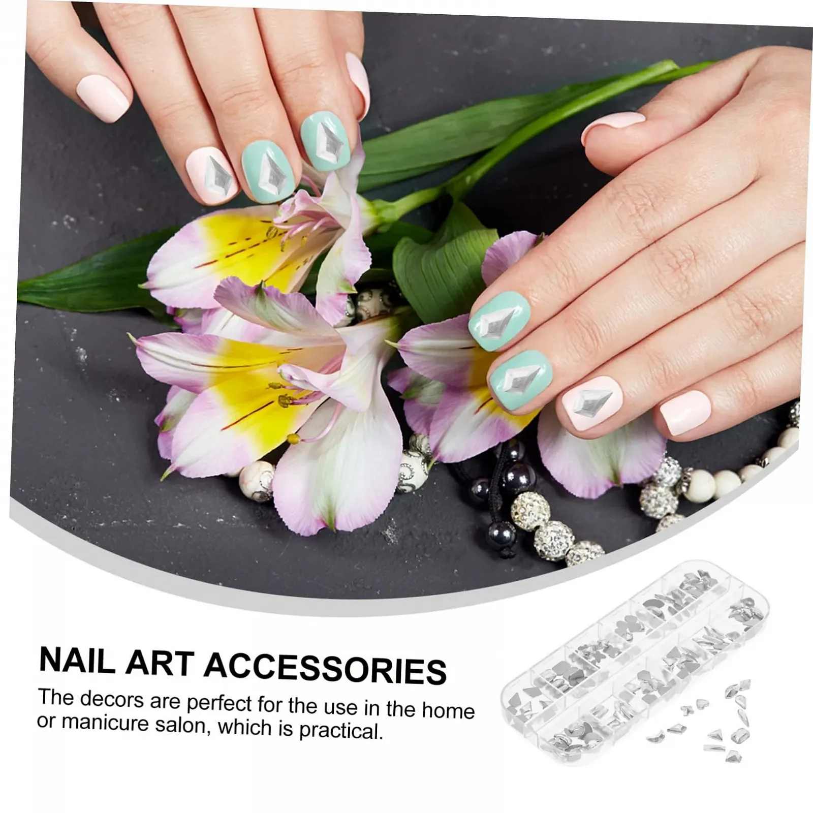 Стрази Healvian, набори для нігтів, фото №8