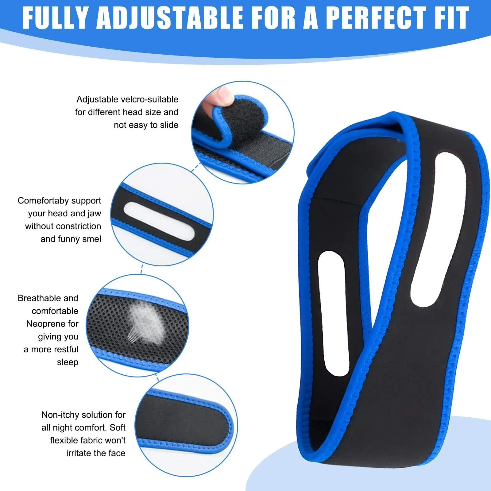 Ремінець проти хропіння, бандаж, фото №3