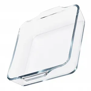 Форма для запекания стеклянная термостойкая с двойными ручками овальная - Фото 1