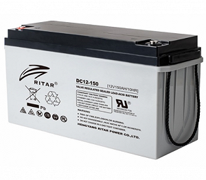 Аккумуляторная батарея AGM RITAR DC12-150, Gray Case 12V 150Ah (495*185*280) Q1/24 глубокого разряда