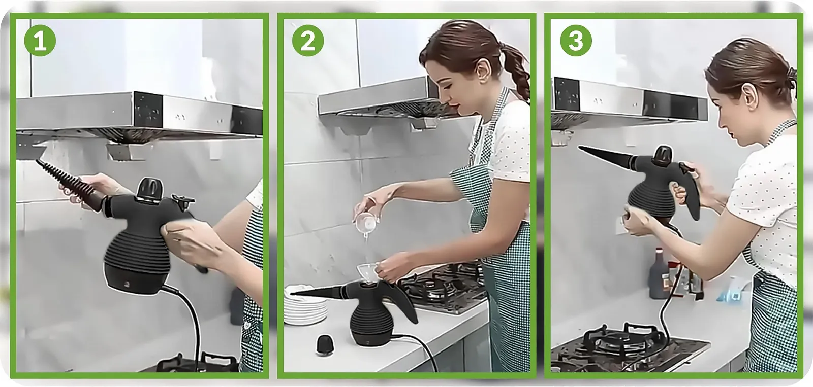 Пароочисник ручний 1000 W 9 насадок 220-240 V, фото №7 Пароочисник ручний 1000 W 9 насадок 220-240 V, фото №7