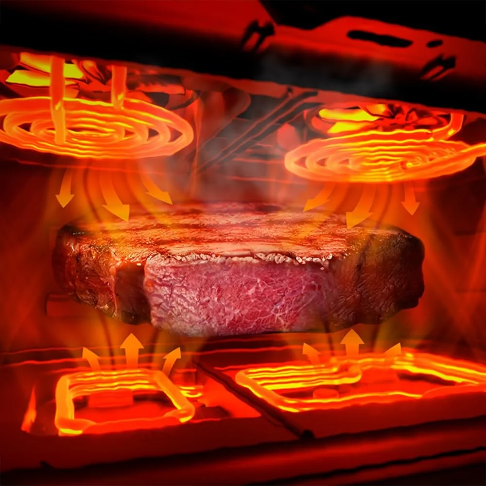 Мультипечь Cecotec Cecofry & Grill Duoheat 10000 10л Grill 2800Вт 40-200°C 10 программ, фото №5 Мультипечь Cecotec Cecofry & Grill Duoheat 10000 10л Grill 2800Вт 40-200°C 10 программ, фото №5