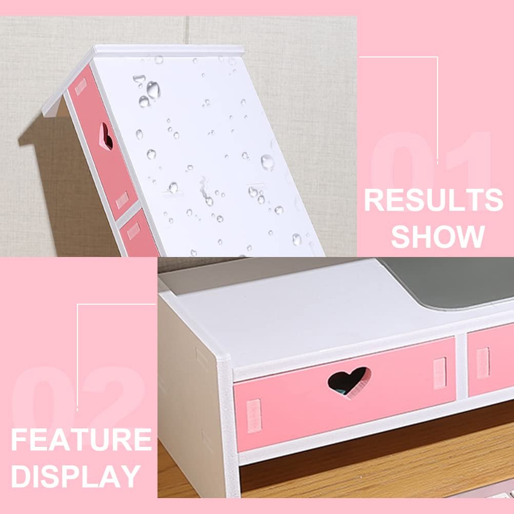 Подставка для ноутбука LIFKOME Плоский Держатель Полезная Полка Настольный Компьютерный Монитор Подставка для ноутбука Аксессуары Подставка Розовая Прочная с ПВХ Ящики для мобильного телефона Подставка для монитора с ящиком, фото №6 Подставка для ноутбука LIFKOME Плоский Держатель Полезная Полка Настольный Компьютерный Монитор Подставка для ноутбука Аксессуары Подставка Розовая Прочная с ПВХ Ящики для мобильного телефона Подставка для монитора с ящиком, фото №6