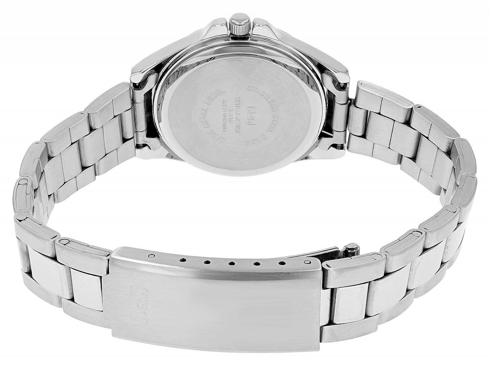 Женские часы Q&Q Классические Аналоговые Кварцевые Серебристые Синие, фото №4